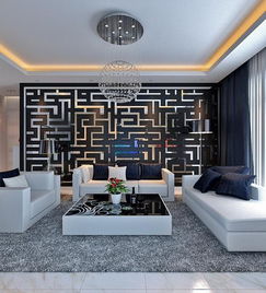 弘石灣現(xiàn)代風格三居室裝飾工程解析